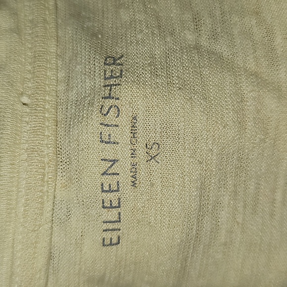 Eileen Fisher Scoop Neck Hemp Blend Short Cuffed Sleeve T-shirt - Picture 4 of 6